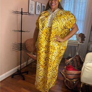 Rich Auntie Gold Bubu with wrap